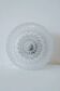 Vintage round ceiling light in bubbled glass, 1970s.