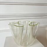 70s design Plexiglas tissue holder vase