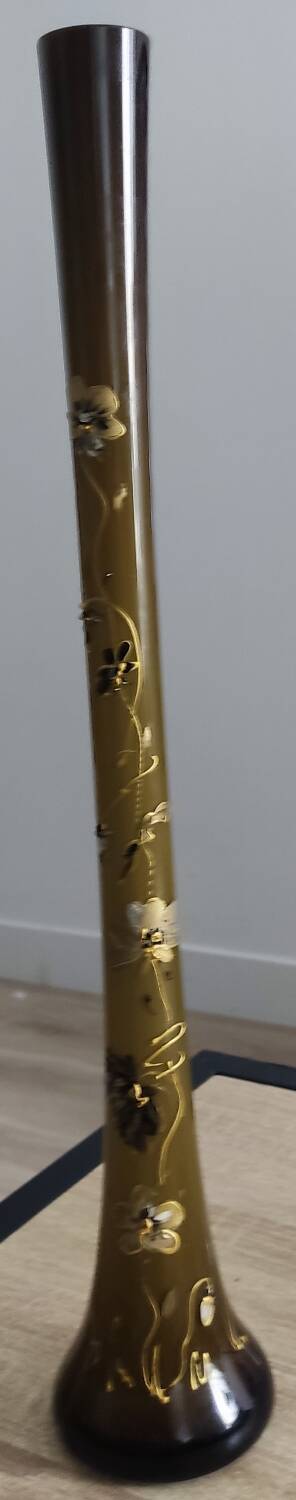 Large 50 cm high single-flower vase signed Arion