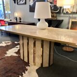 Dining table in travertine 1970
