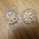 Vintage crystal salt cellars France