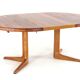 Table à manger extensible ronde 'Arden' 2x - teck - style mid-century moderne