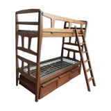 Stackable twin beds with storage chests
