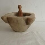 Marble mortar and olive pestle