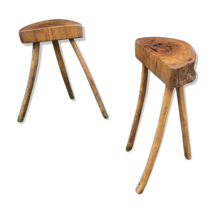 2 tabourets de bar brutalistes