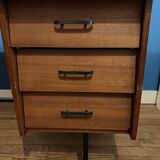 Vintage desk 60s wood and metal