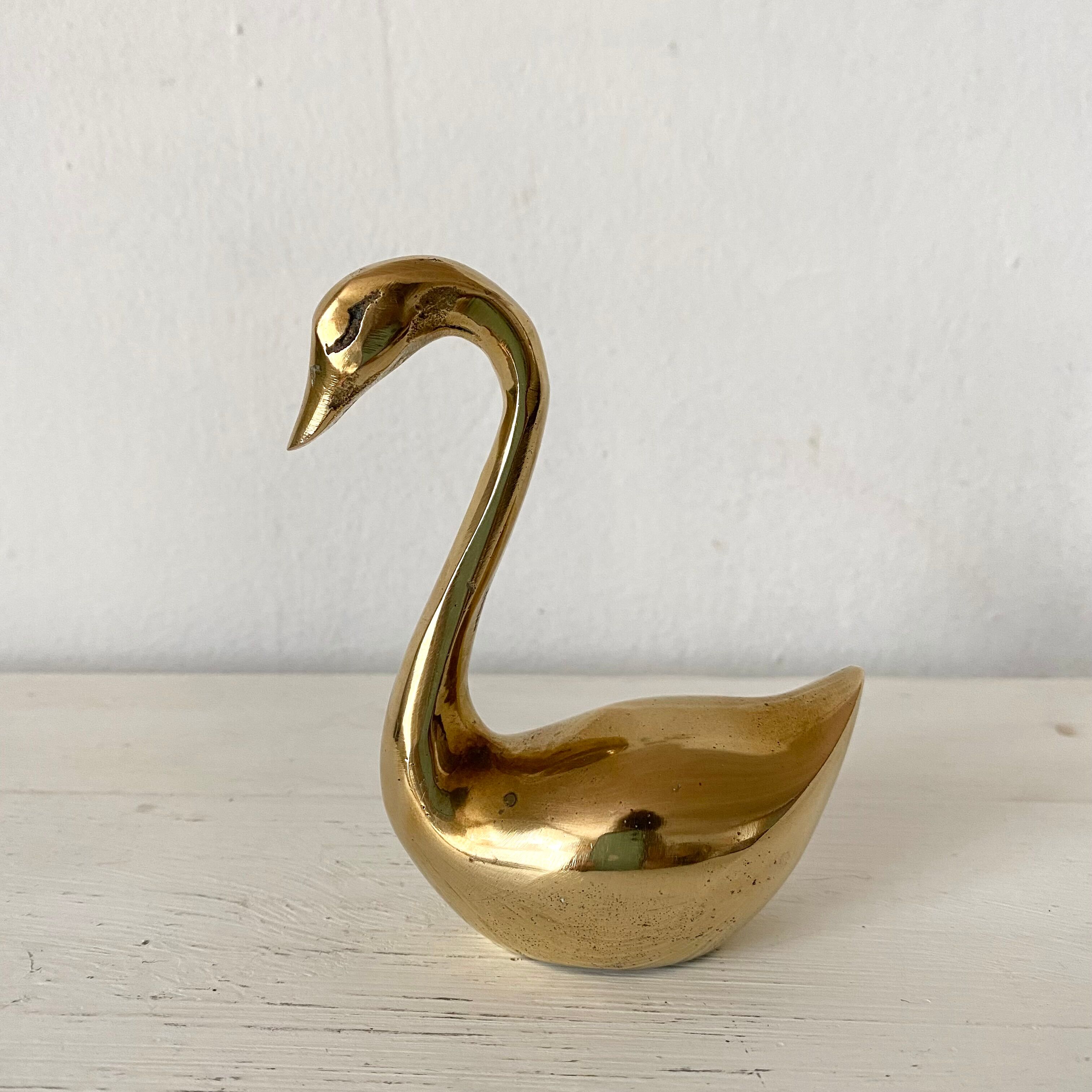 Brass swan