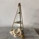 Vintage glass and brass showcase