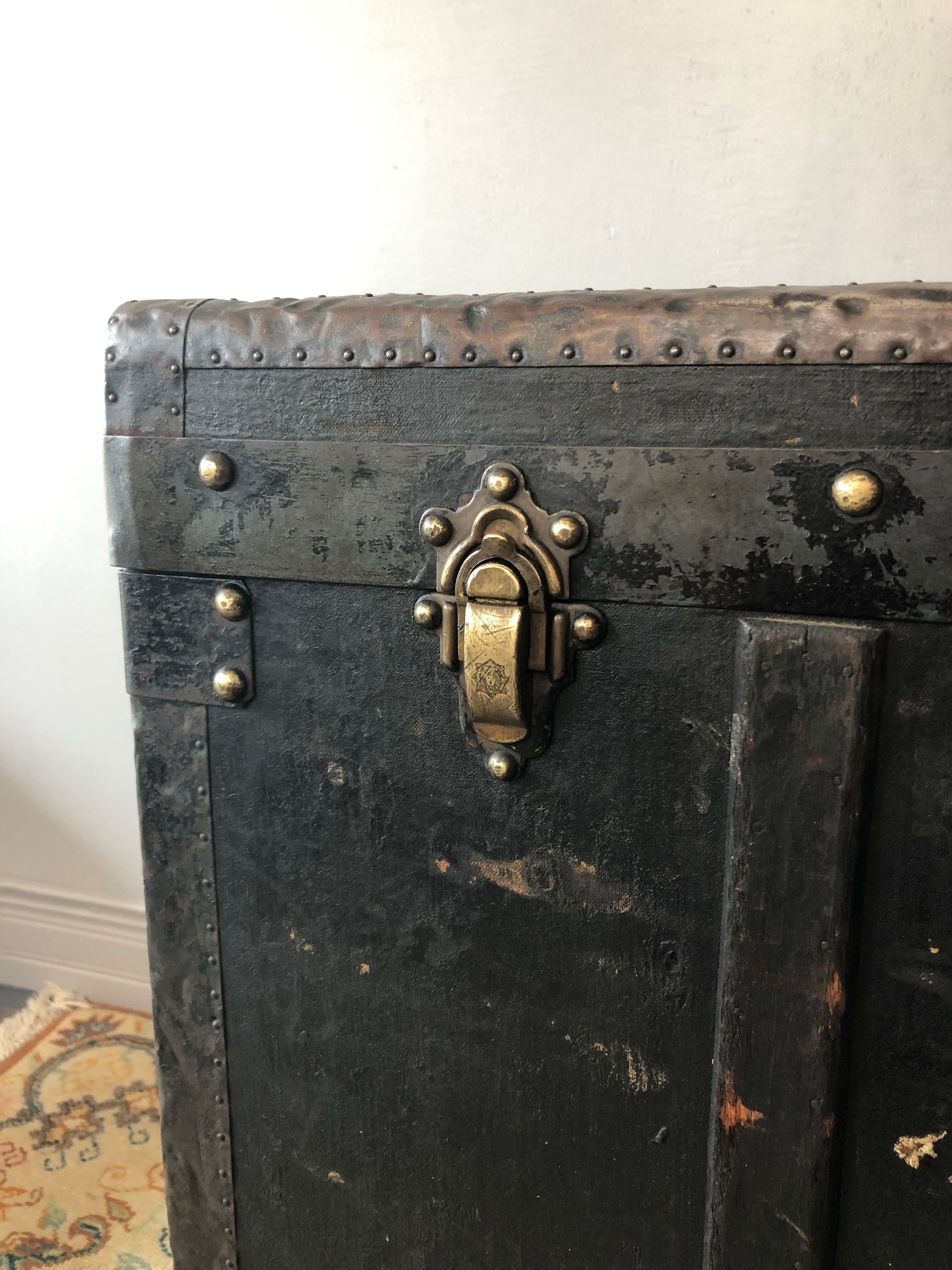 Ancient travel trunk