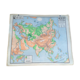 Carte scolaire vintage de Vidal Lablache