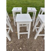Lot de 13 tabourets de bistrot bois