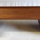 Solid oak wall console - 1950s