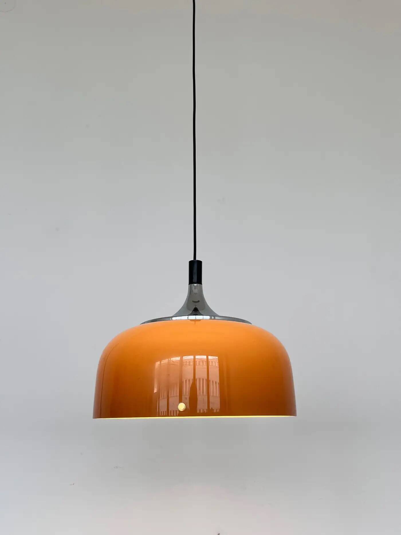 Midcentury plastic design pendant Meblo, Harvey Guzzini, Italy, 1970s