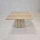 Italian coffee table in travertine, 1980s