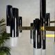 Vintage design 'hexagon' black & gold chandelier – Boulanger