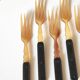 Fruit cutlery in blond and brown horn