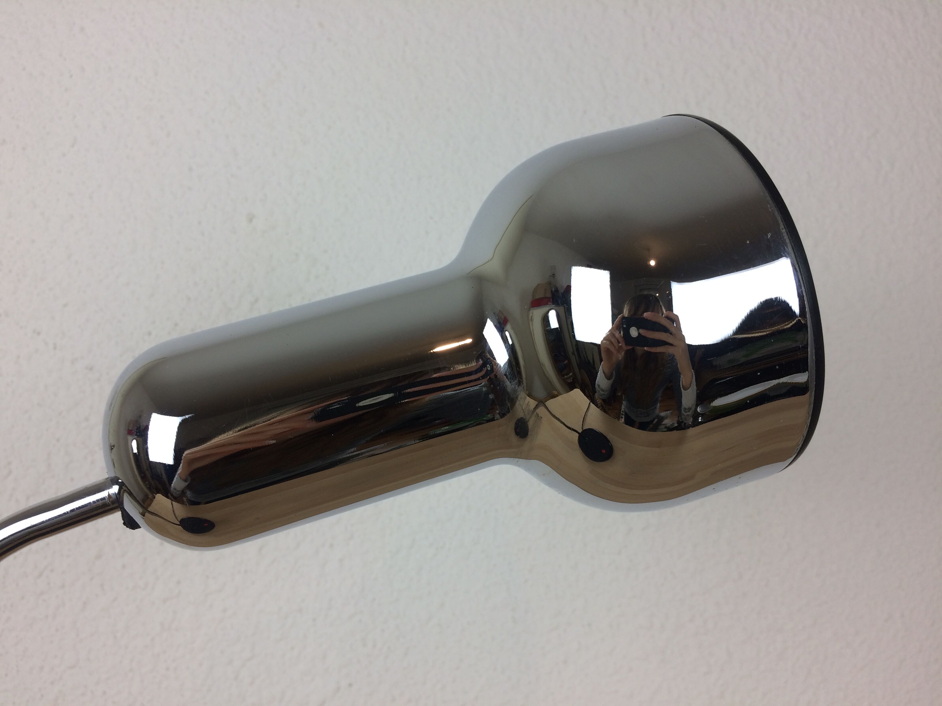 Lampe de bureau chromée