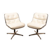 Pair of chairs by Charles Pollock, knoll 60