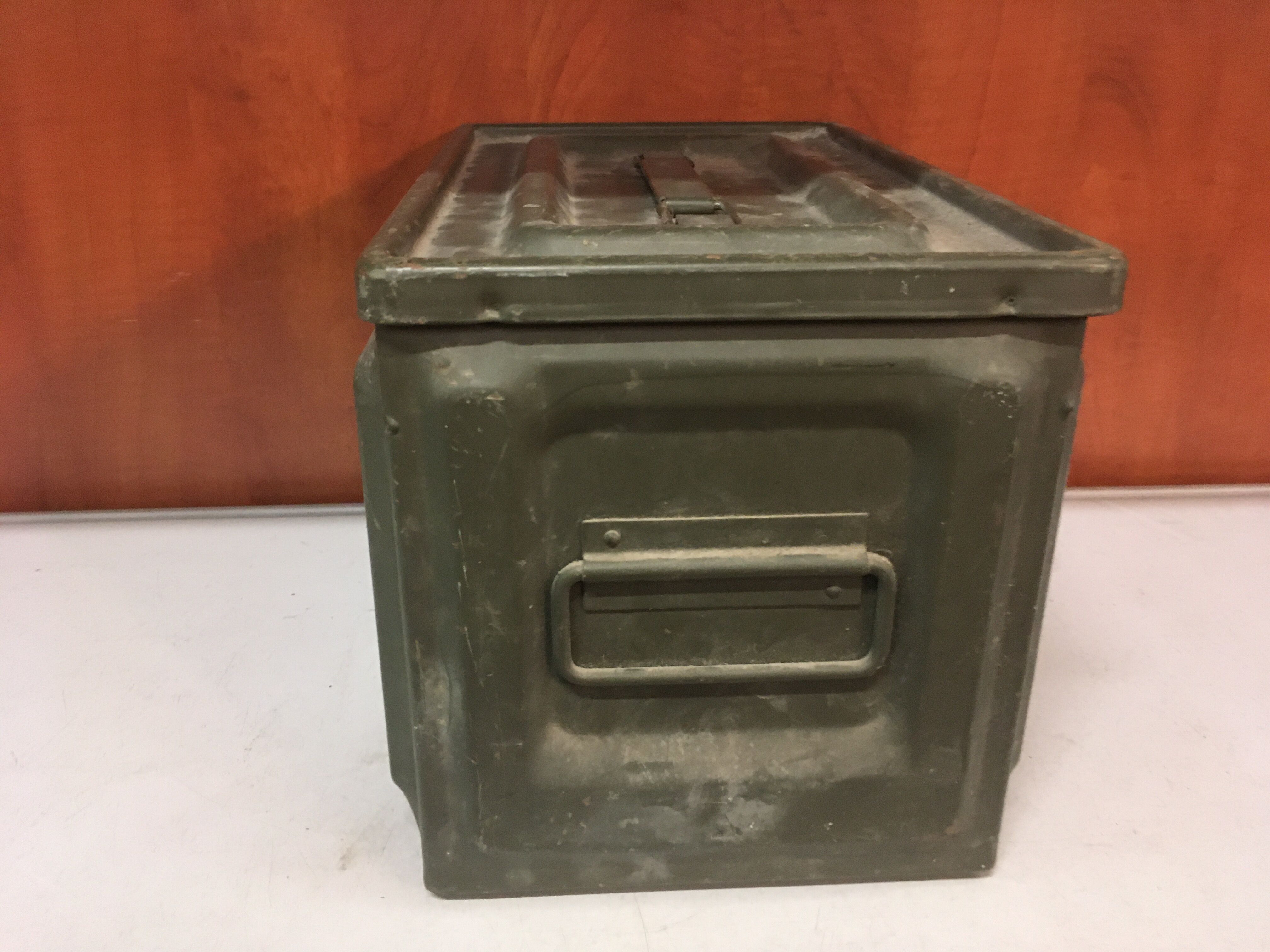 military box vintage ammunition box