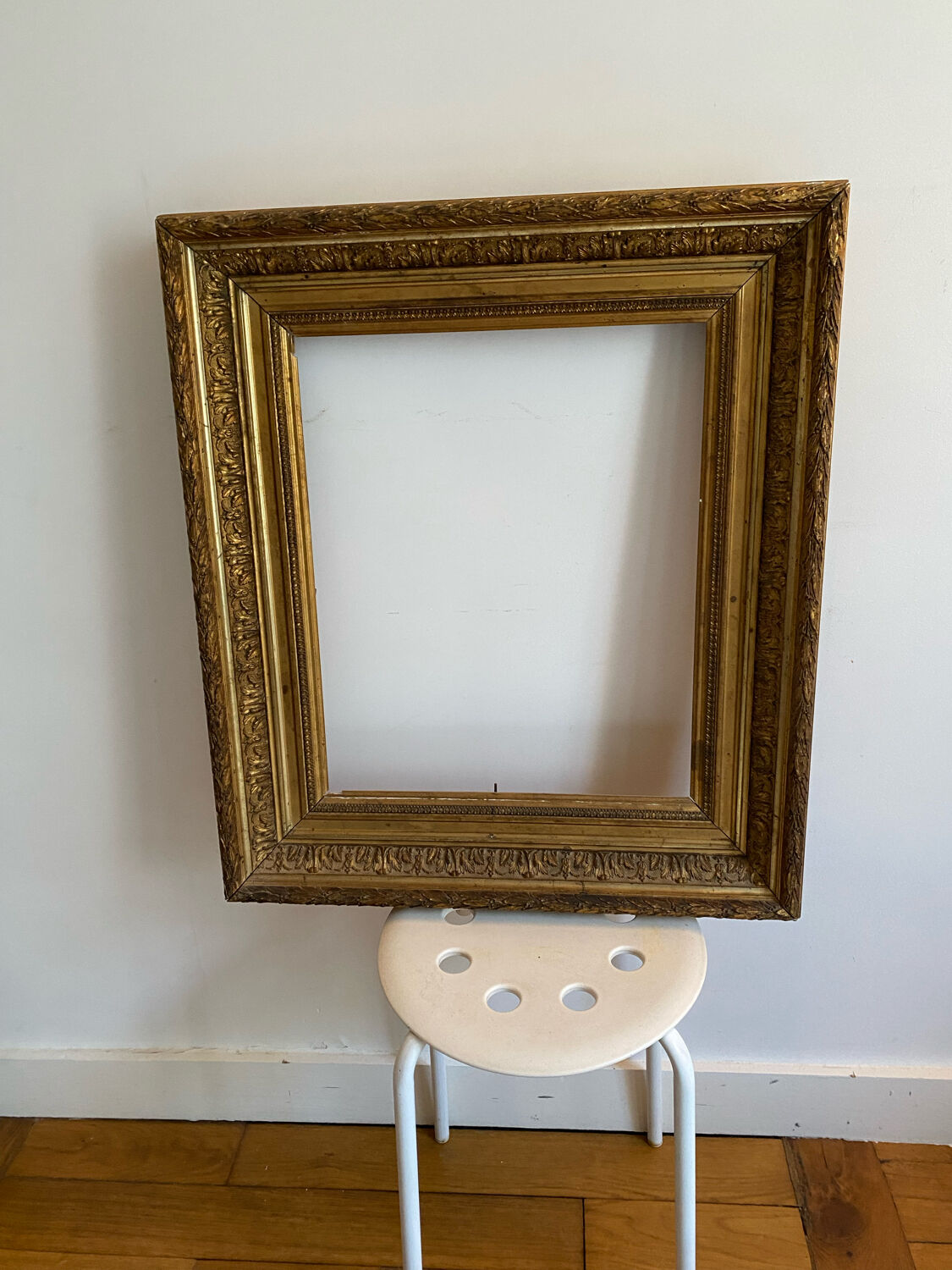 Old wood and stucco frame