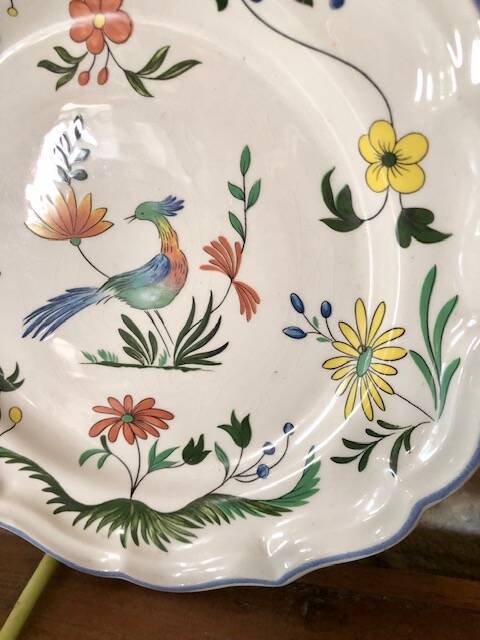 Gien Birds of Paradise Plate