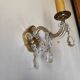 Venetian wall sconce, glass sconce, brass, pendants.