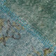 7x10 oversize teal green vintage rug 300x207cm