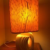 Brutalist Lamp in Sculpted Stone Cut Albert Tormos