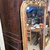 Large antique rectangular mirror