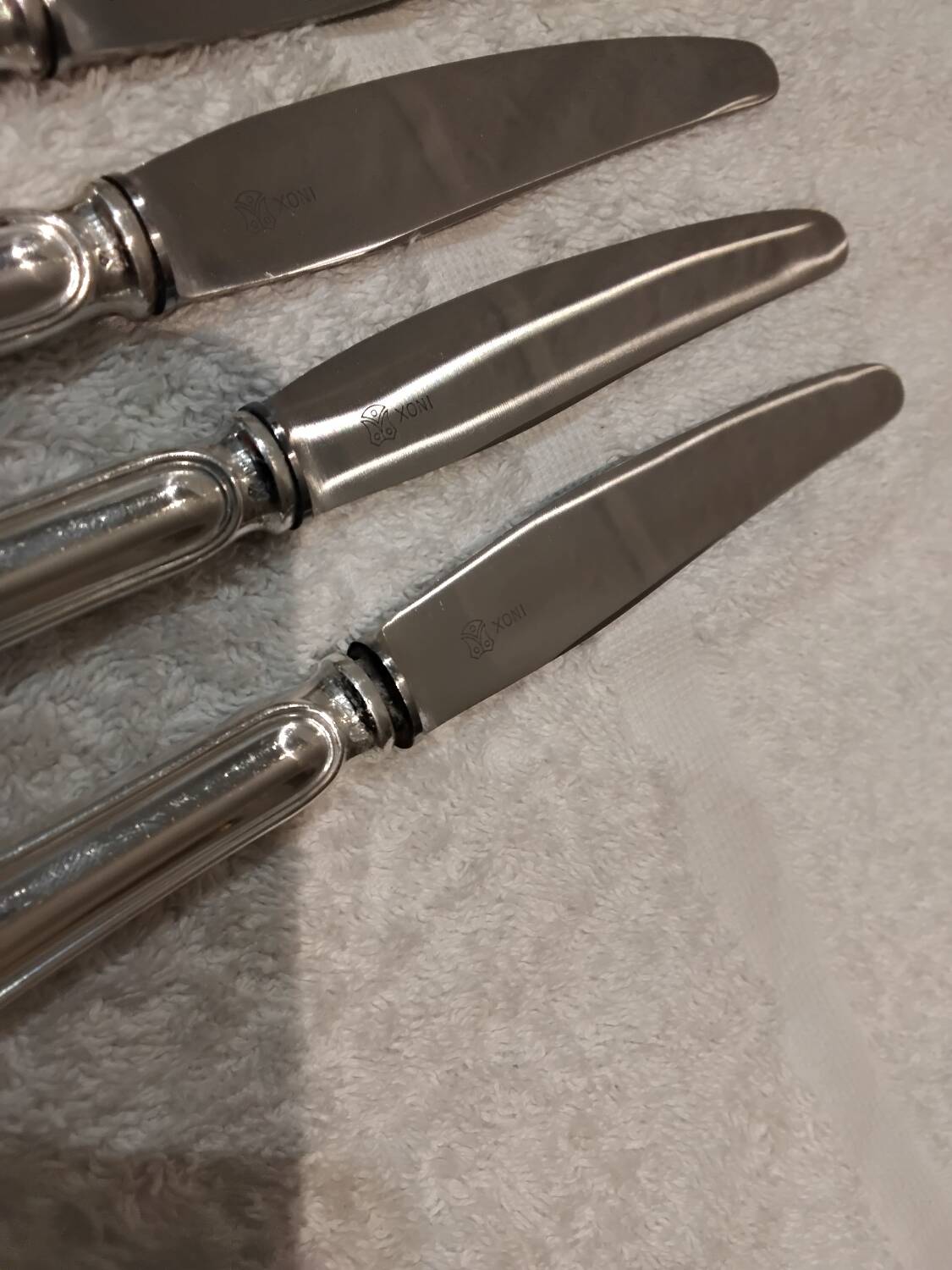 11 dessert knives with 800 silver handles, Swiss goldsmith Jezler net