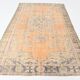 Tapis vintage crème orange clair turc 6x10, 195x313 cm