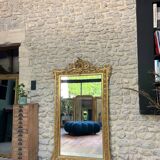 Sublime gilded pediment mirror with gold leaf 161cm