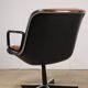Charles Pollock leather office chair, Knoll edition, 1970