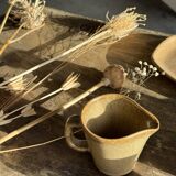 Set of 3 small jugs or milk pots in stoneware H8 D8.5