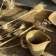 Set of 3 small jugs or milk pots in stoneware H8 D8.5