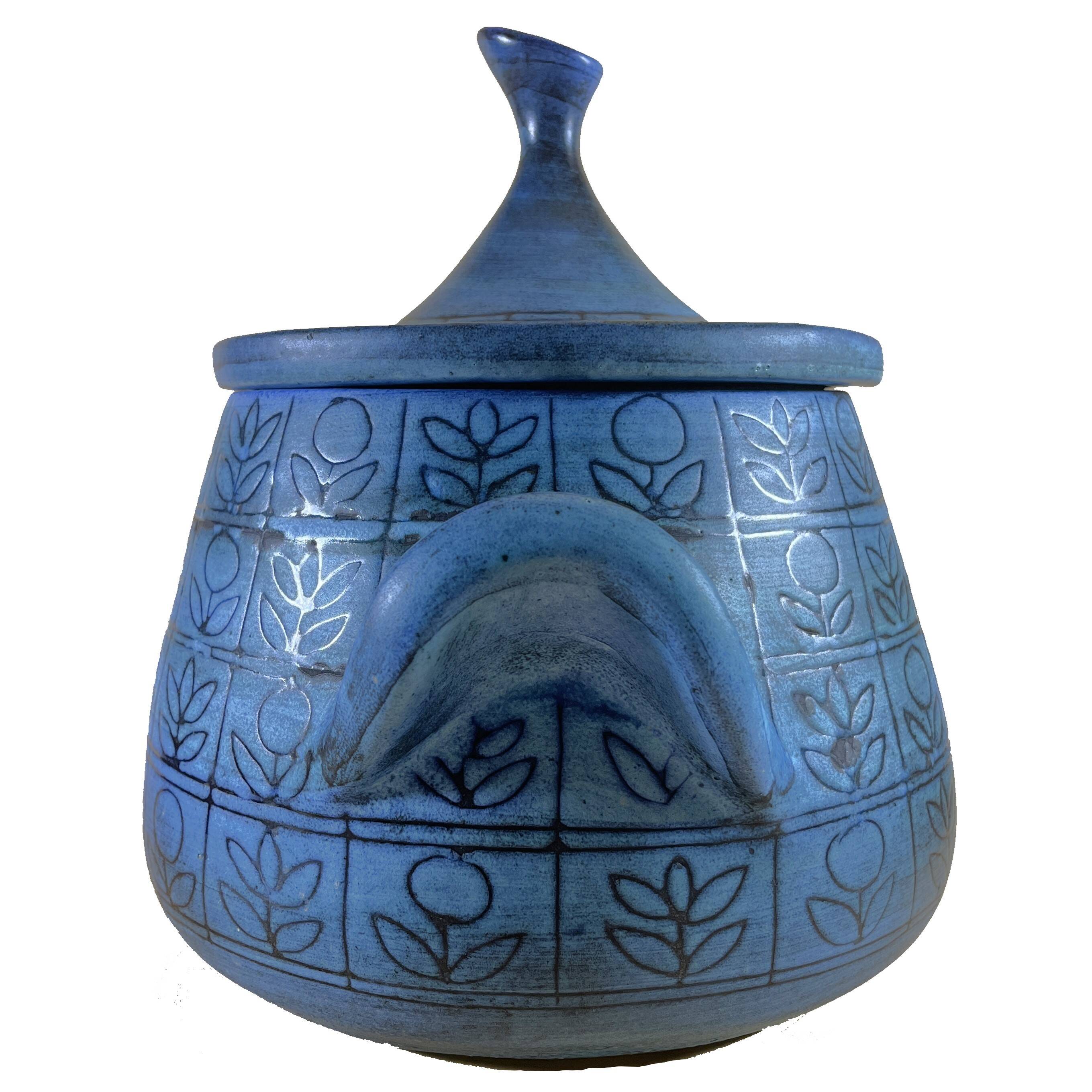 Jean de Lespinasse - Large Blue Container/Tureen - 1950s/1960s