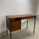 Scandinavian desk in teak & metal 1960s