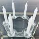 1970s Swedish Pukeberg Glass Candle Holder