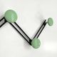 Metal zig zag wall coat rack, 1980s