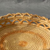 Round basket old braided.