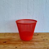 Vintage Syla orange waste paper basket