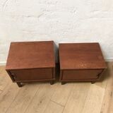 2 vintage bedside tables