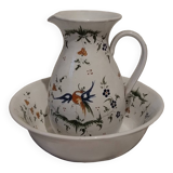 Moustiers pitcher and dish