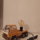Sanson vintage metal truck toy lamp