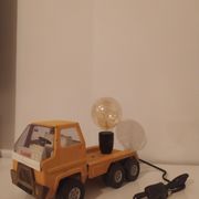 Lampe jouet camion Sanson vintage en métal