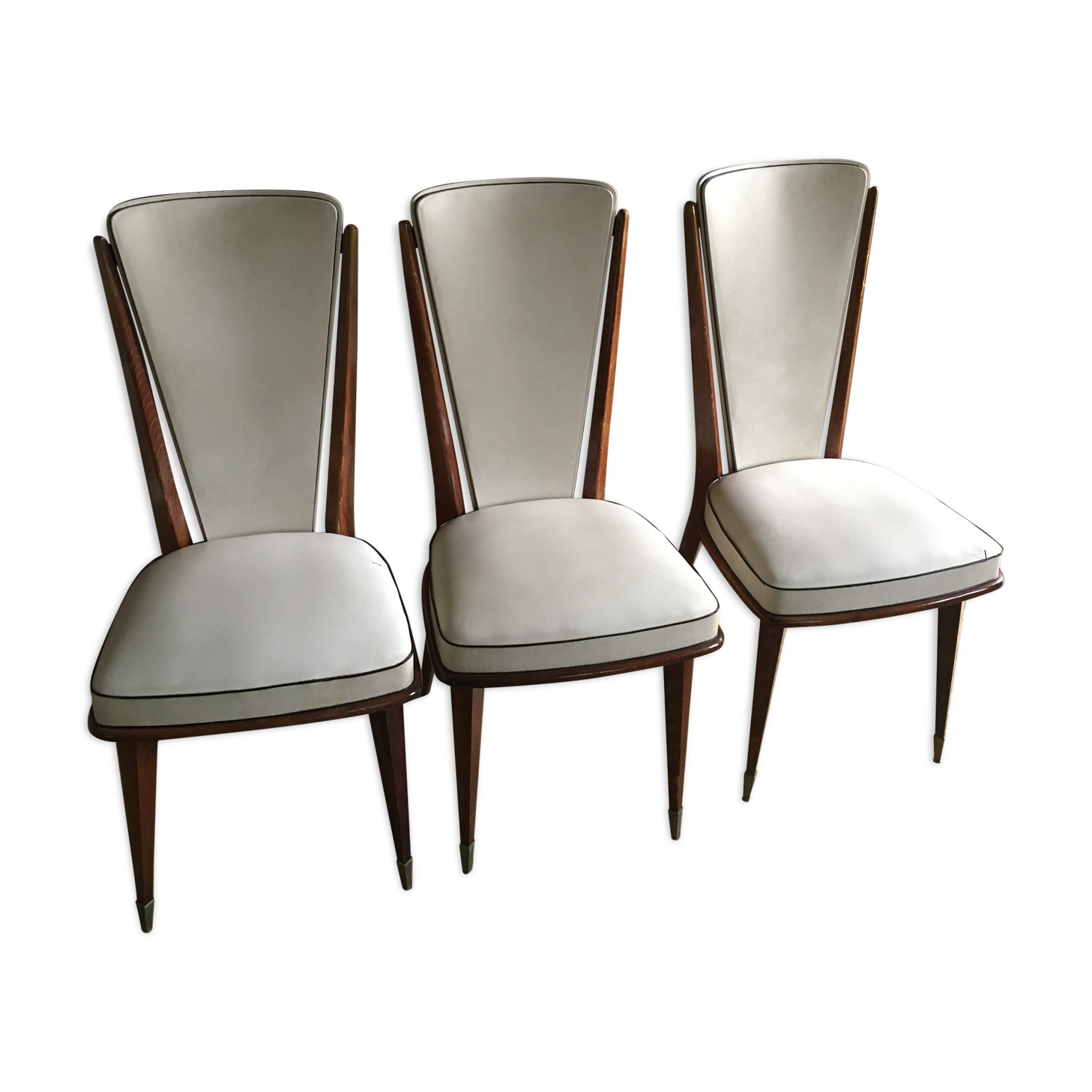 Trio of Monobloc chairs