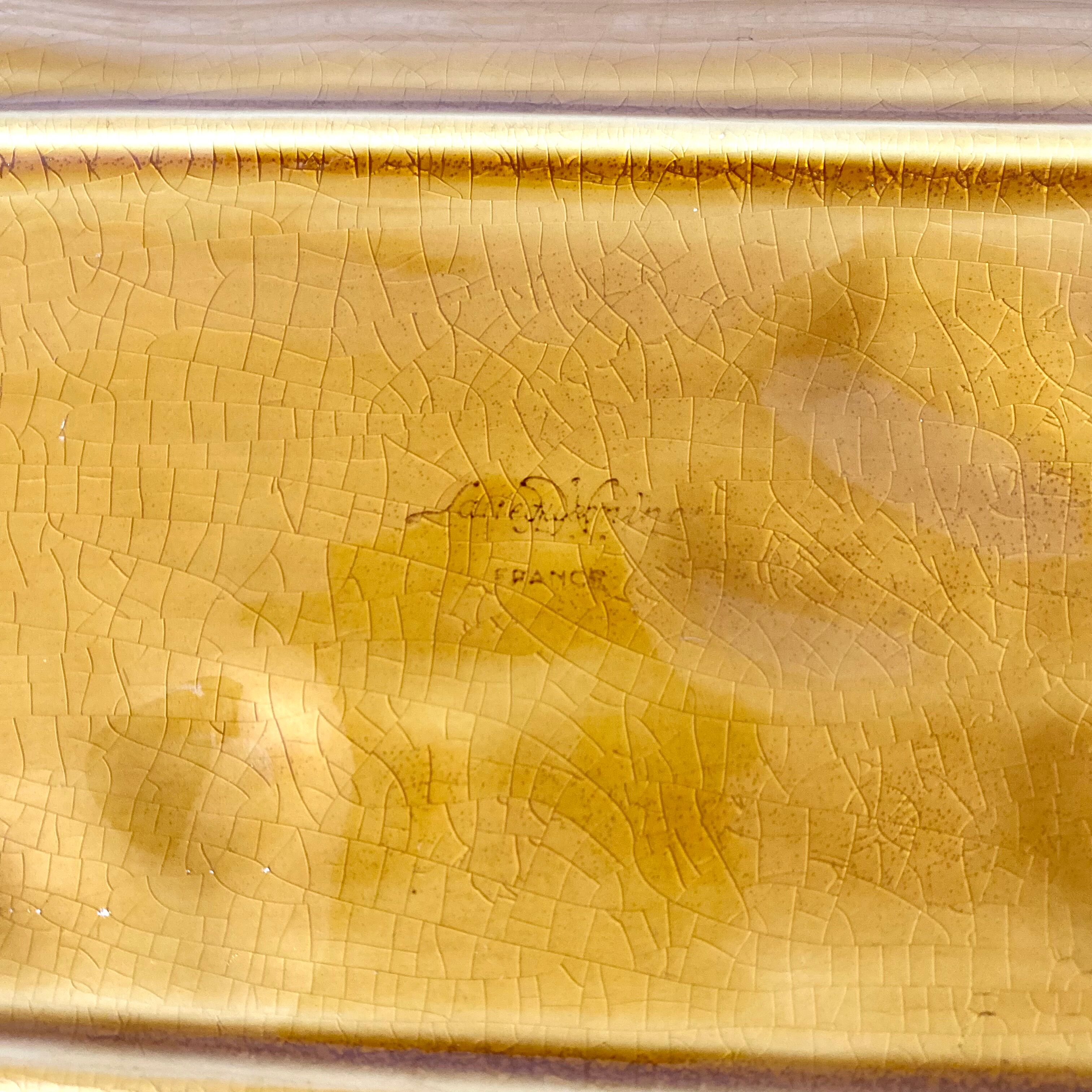 Sarreguemines barbotine cake dish