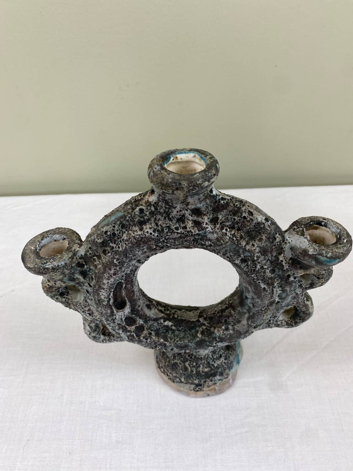 Vintage ceramic candlestick