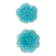 Pair of vintage turquoise flower bowls LBMDJ – 60s/70s