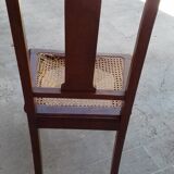 Chaise en bois avec cannage